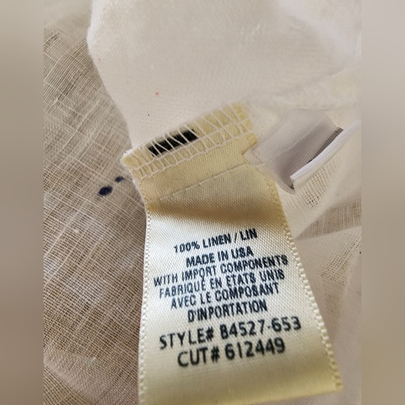 Bella Dahl Tie Hem Speckled Sleeveless Linen Top Size L NWT - Picture 13 of 15